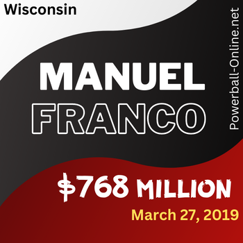 Manuel Franco - Powerball Winner - 768 Million $