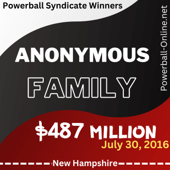 Anonymous Family - Powerball Syndicate Winners